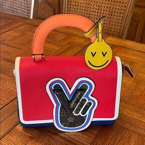 Trendy Stylish Red and Orange Handbag/ Shoulder bag